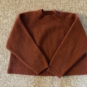 Mollusk Surf shop teddy sweater size M in red